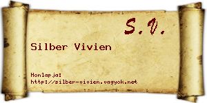 Silber Vivien névjegykártya